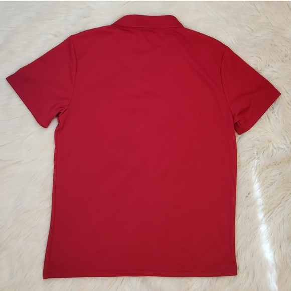 Mens Red Dry- Fit Polo (Medium) - Picture 5 of 5
